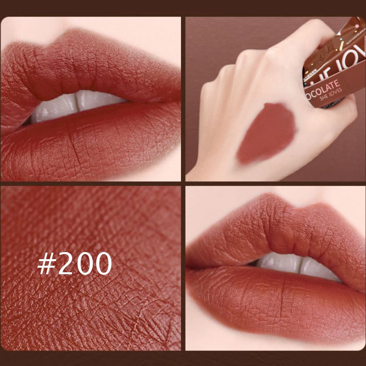 Son kem lì She Loves Silky Chocolate Lip Gloss 2ml