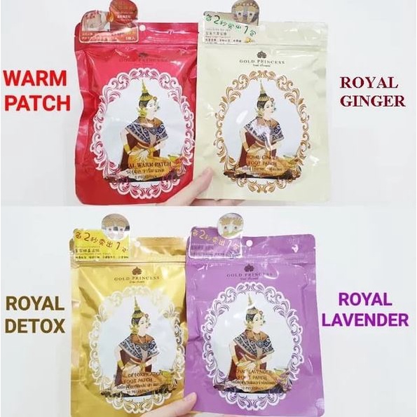 Miếng Dán Chân Thải Độc Detox Foot Patch Royal Princess