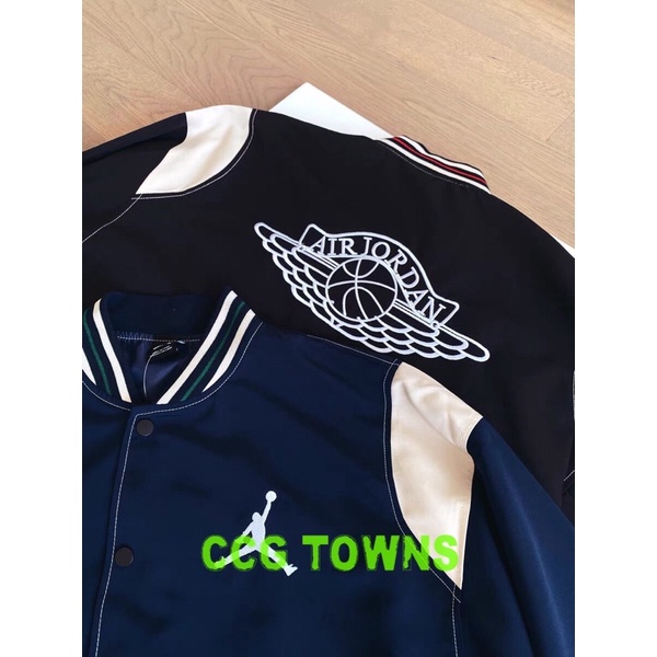 Áo khoác bomber Air Jordan Wings thêu nổi cao cấp