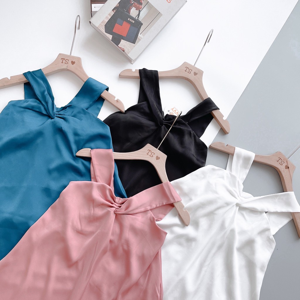 ÁO LỤA YẾM ĐAN CỔ CỰC HOT NỮ A154 | BigBuy360 - bigbuy360.vn