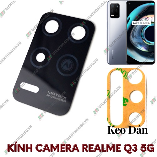 Kính camera realme q3 5g kèm keo dán