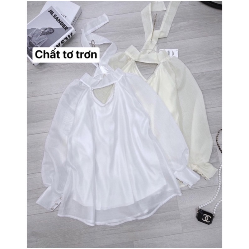 Áo kiểu nữ đẹp babydoll tay bồng bánh bèo dễ thương