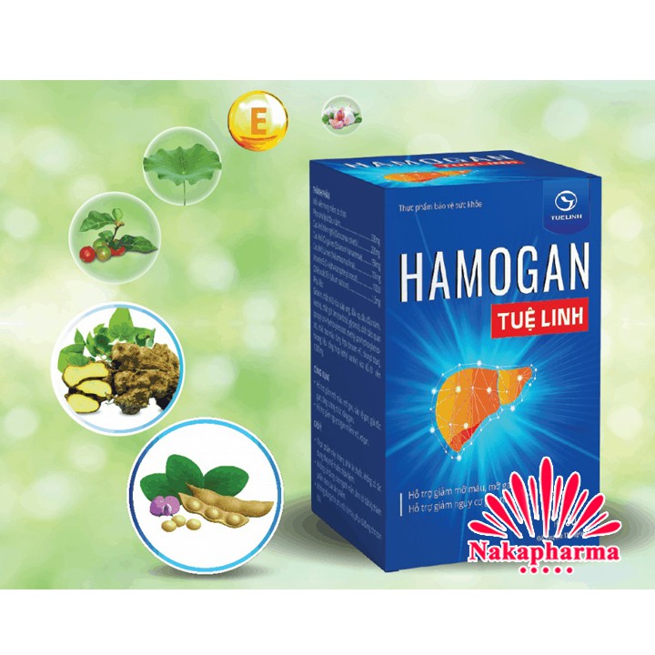 Hamogan Tuệ Linh | Giúp giảm mỡ máu, mỡ gan, giải độc gan, tăng cường chức năng gan