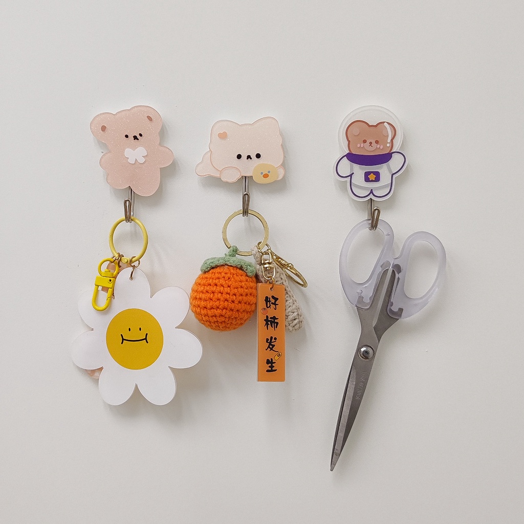 Móc Treo Đồ Dán Tường Bằng Acrylic Dễ Thương