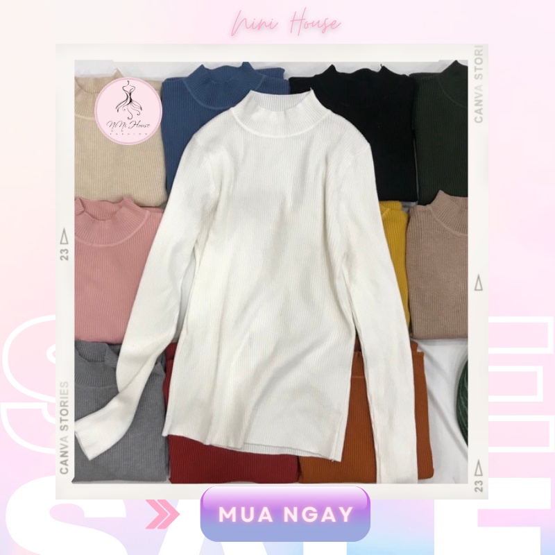 ÁO LEN TĂM CỔ 3 PHÂN