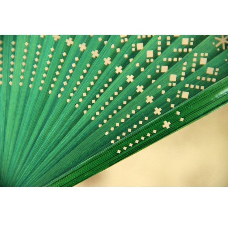 (200) Quạt cổ trang LỤC TRÚC BẠCH cầm tay quạt xếp dây tuyến phong cách cổ đại trung quốc