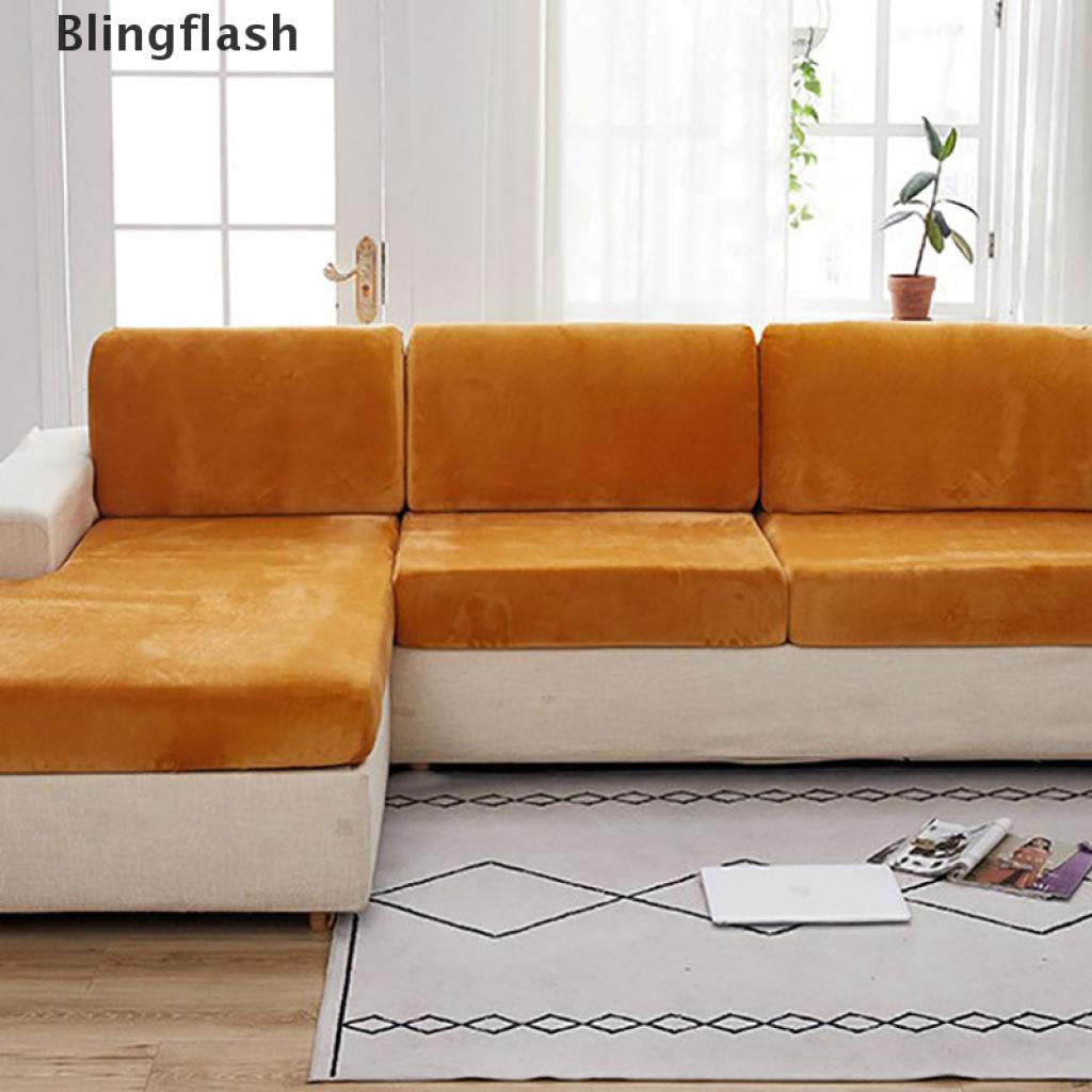 Bộ vỏ bọc ghế Sofa bằng nhung co giãn lấp lánh trang trí phòng khách