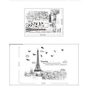 decal tháp vẽ