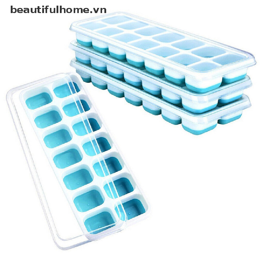 Khuôn Silicone Làm Đá / Thạch / Cocktail Có Tay Cầm Tiện Dụng