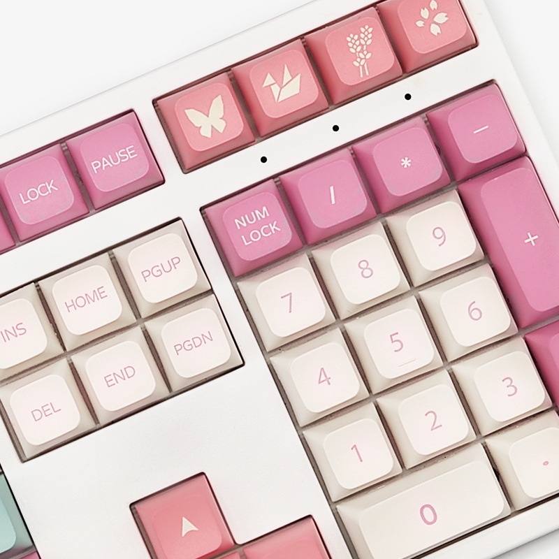 137 Phím Rouge keycaps XDA Profile Gradient Hoàng hôn PBT Dye Sub Bàn phím cơ học Keycap