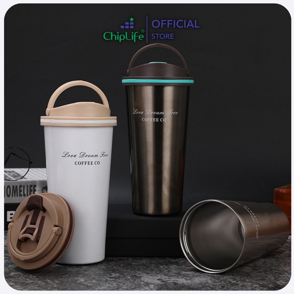 Ly giữ nhiệt khắc tên CO VACUMM CHIPLIFE LM5002 500ML - 3 màu