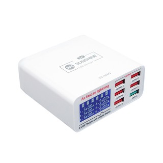 Nguồn sạc 6 cổng Sunshine SS-304Q có báo dòng sạc