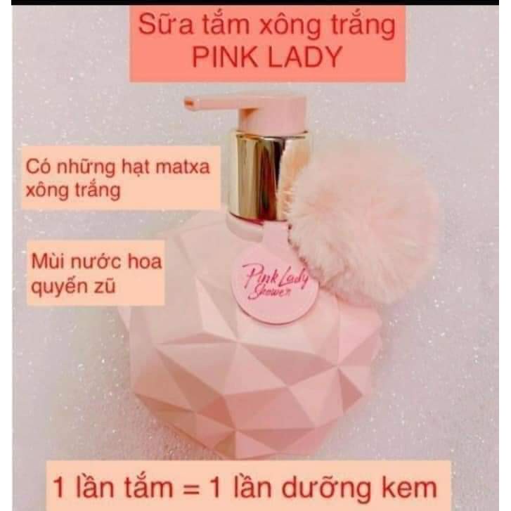 Sữa tắm xông trắng Pink Lady, sữa tắm trắng hương hoa hồng thơm ngát lưu hương cả ngày dài | BigBuy360 - bigbuy360.vn