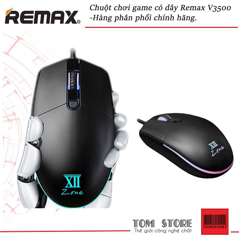 Chuột chơi game có dây Remax V3500 -Hàng phân phối chính hãng