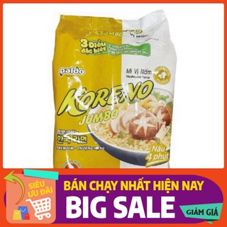 Mì Chay Koreno Jumbo Vị Nấm 10 Gói 100G - Bịch 1 kg