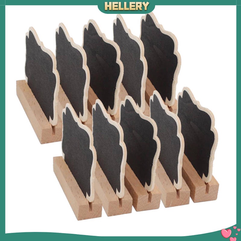 Set 10 bảng đen ghi chú bằng gỗ cỡ nhỏ