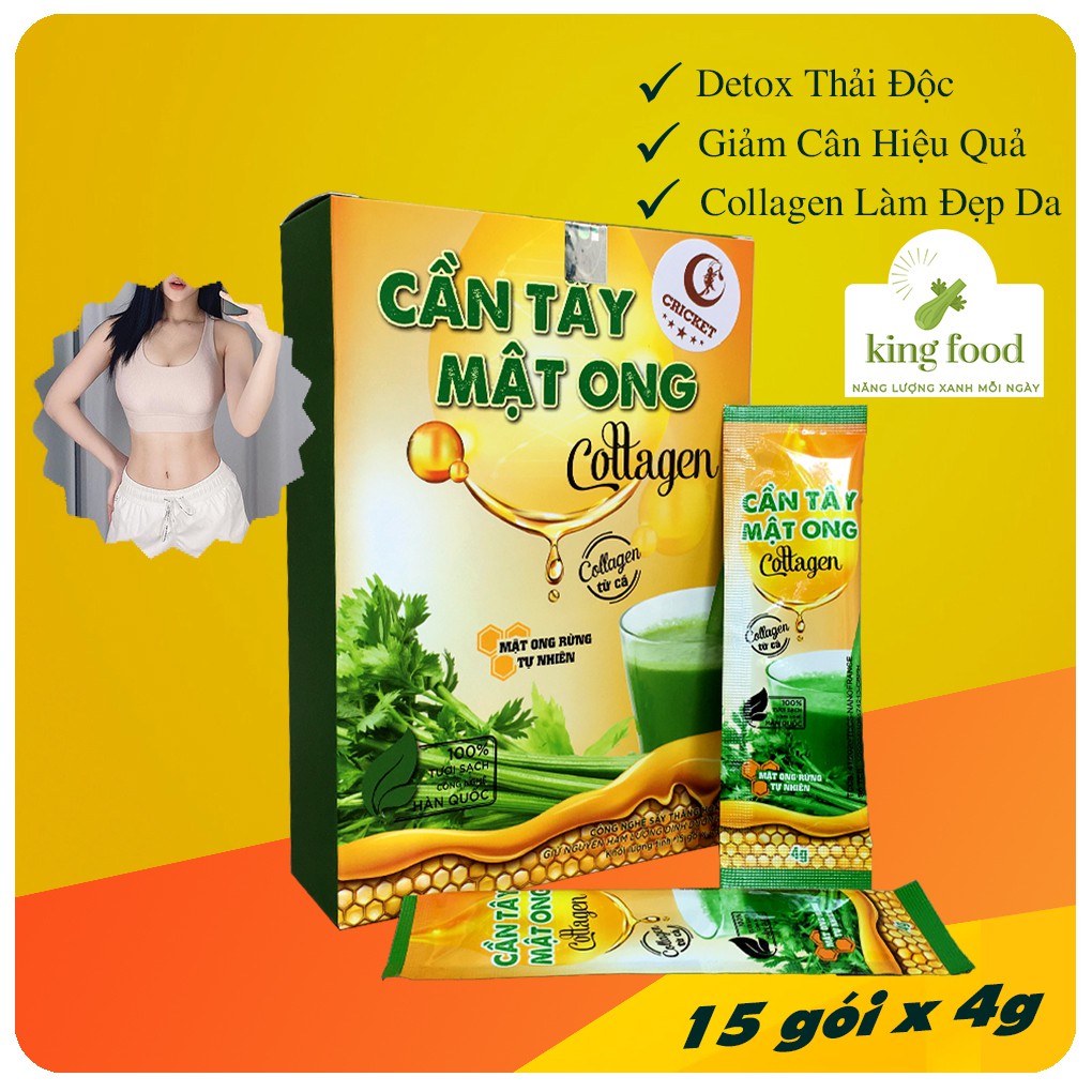 Mẫu mới bột cần tây giảm cân collagen hỗ trợ giảm cân cấp tốc detox giảm béo không phải thuốc giảm cân