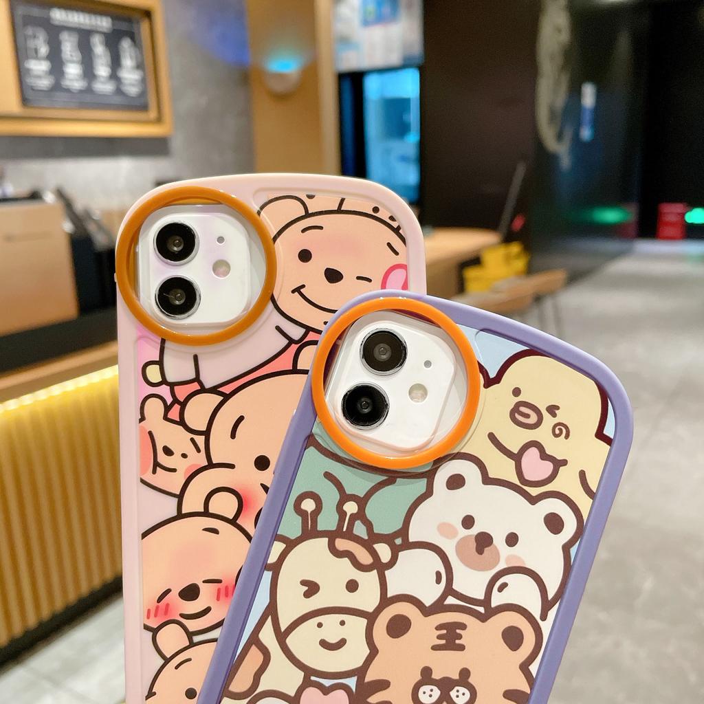 Ốp Điện Thoại Dẻo Họa Tiết Winnie the Pooh Dễ Thương Cho IPhone 13Promax 12 11 7Plus X Xs Max XR