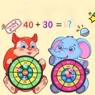 Đồ chơi cho bé gái và bé trai, đồ chơi thông minh, phi tiêu bóng gai ném dính tường hình con vật đáng yêu PT00