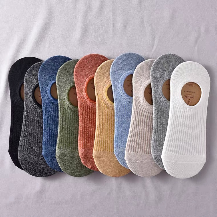 Vớ Cổ Thuyền Silicone Chống Trượt Màu Trắng Thời Trang Mùa Hè Cho Nữ