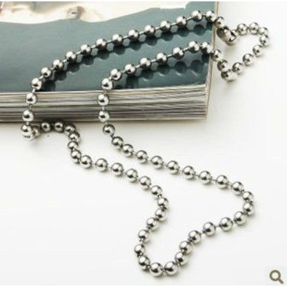 Dây chuyền bi inox D01 cỡ 2mm - 60cm dài tròng đầu không đen không rỉ vĩnh viễn.