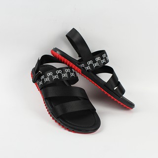 Xăng đan gucci quai dù T012 đen