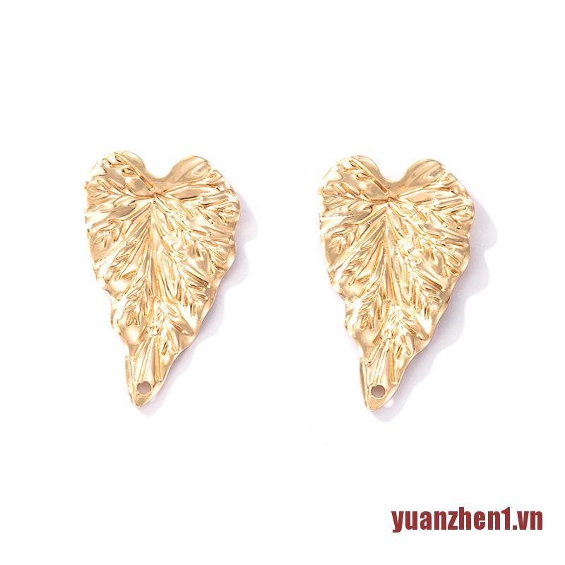 ZHEN Geometric Flowers Gold Dangle Earrings for Women Luxury Leaf Earrings Jewe