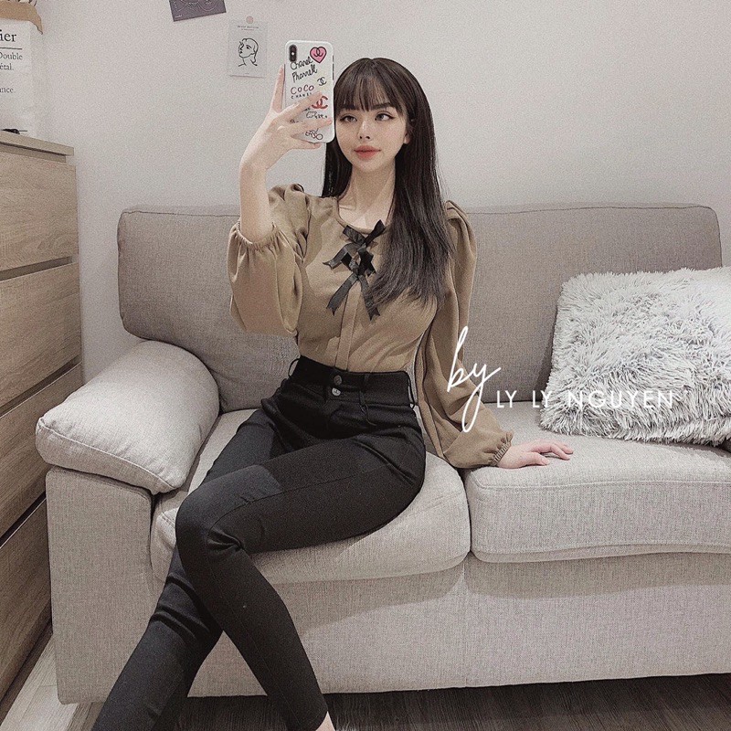 Quần tregging 2 cúc H siêu đẹp.