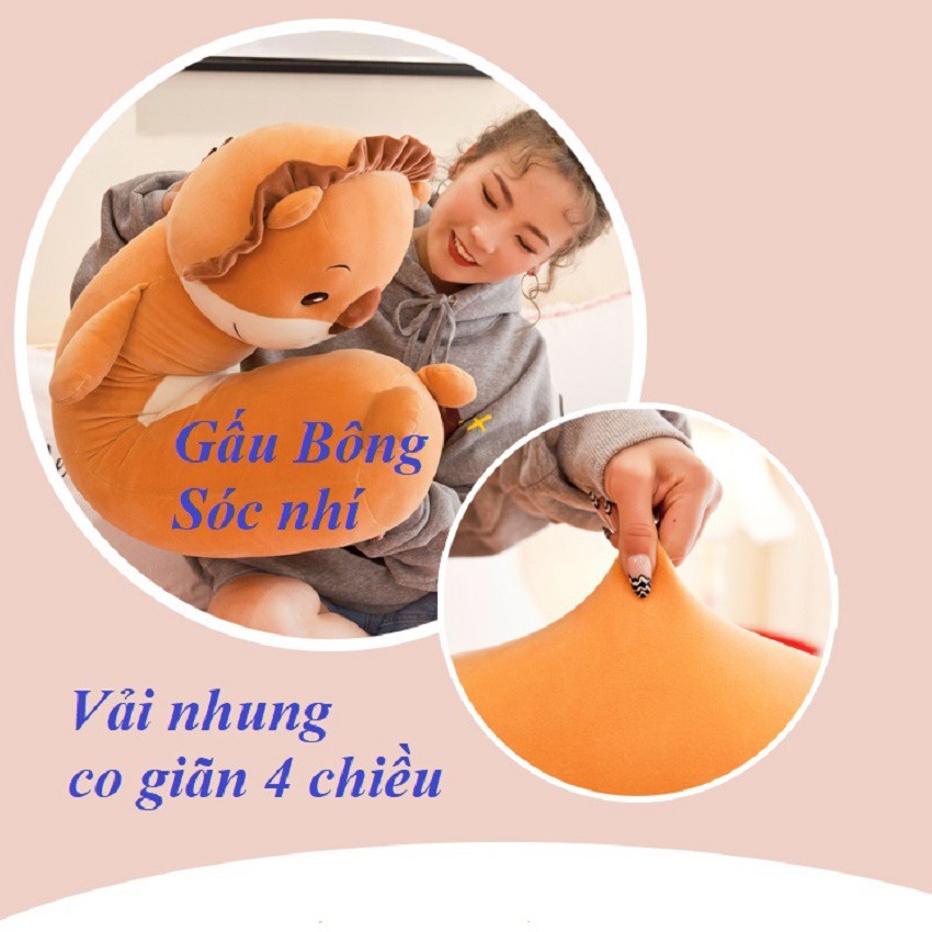 Gối ôm cho bé, gối ôm hình thú siêu mềm và an toàn cho trẻ nhỏ