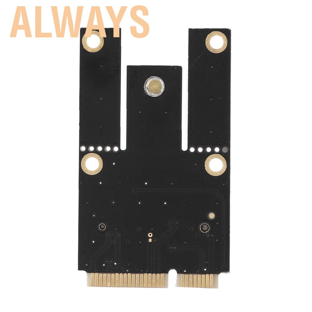 Card chuyển đổi Mini adapter NGFF sang 2 Wifi không dây PCI-E Bluetooth cho Notebook