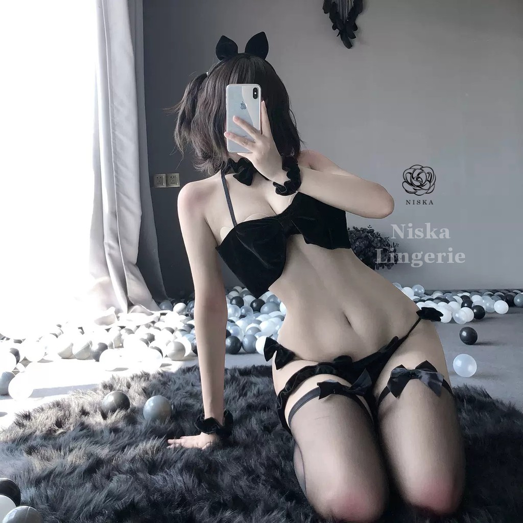 Bộ đồ lót cosplay thỏ kèm phụ kiện (có 3 màu) - Mã C239 | BigBuy360 - bigbuy360.vn