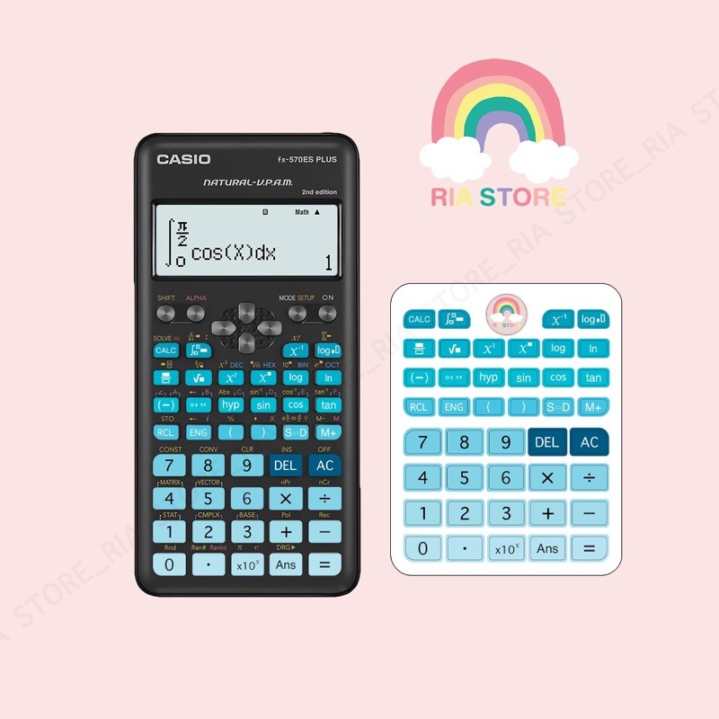 Sticker dán nút phím máy tính casio 570-2nd