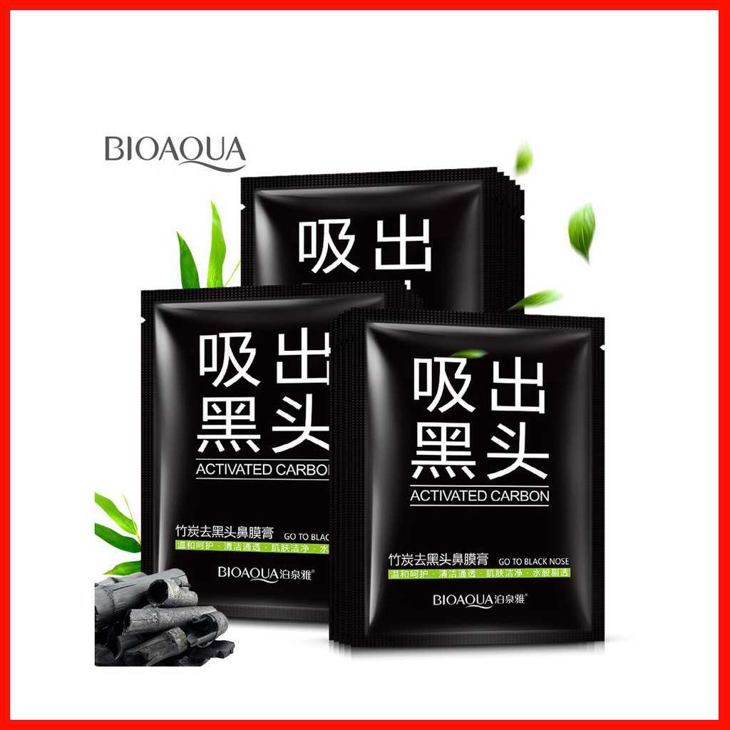 Gel lột mụn đầu đen và bã nhờn siêu sạch Bioaqua Activated Carbon Chính Hãng