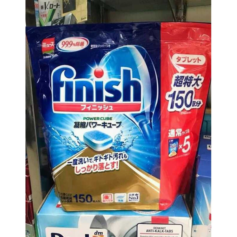 Viên rửa chén Finish 150 viên Nhật bản