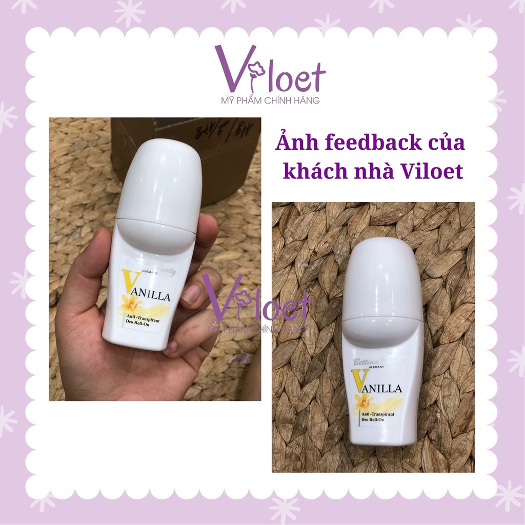Lăn &amp; xịt khử mùi Vanilla Đức 50ml hương vani, lăn nách hương thơm nước hoa - Shop Viloet