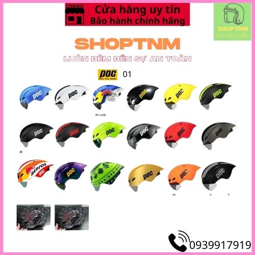 [ Chính Hãng ] Mũ bảo hiểm xe đạp thể thao POC-01, Nón bảo hiểm xe đạp thể thao cao cấp nam nữ POC-01  Full box