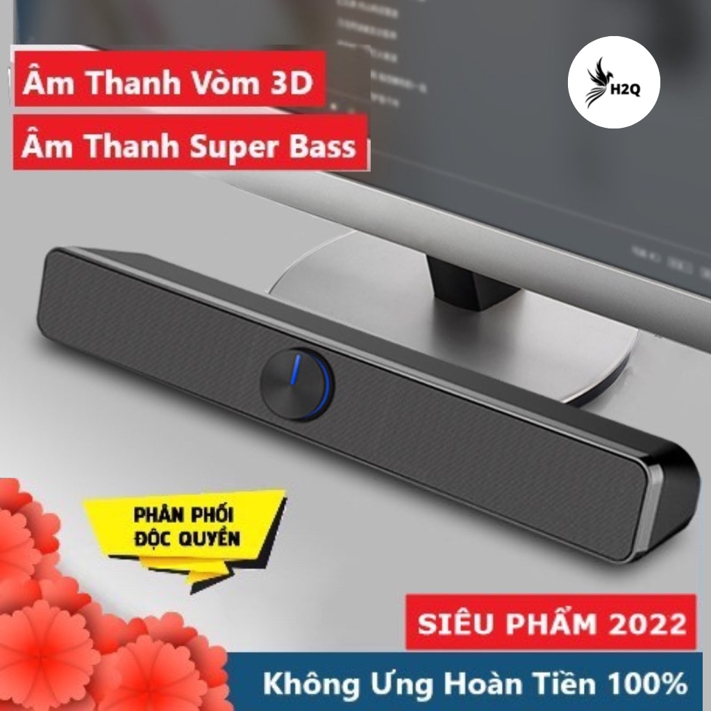 Loa máy vi tính bluetooth SADA V-193 Âm Thanh Vòm 3D pro bass cực to âm thanh siêu êm dùng cho tivi laptop