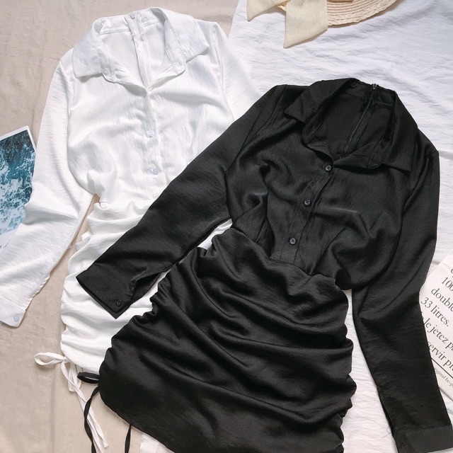 Đầm sơmi rút hông | BigBuy360 - bigbuy360.vn