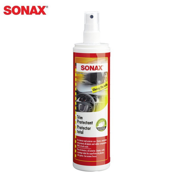 Chai xịt làm sạch và bảo dưỡng nhựa bên trong và ngoài xe ô tô, thương hiệu Sonax 380041 -  Dung tích 300ml