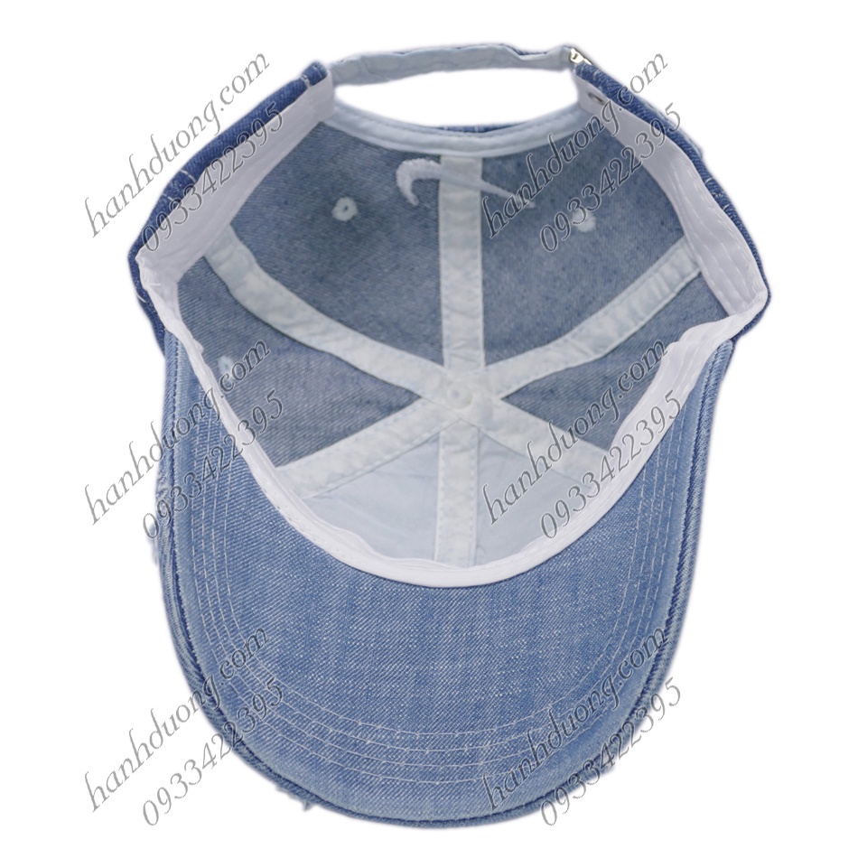 Nón kết jean tua thêu chữ Just Do It mũ lưỡi trai phù hợp cho cả nam và nữ