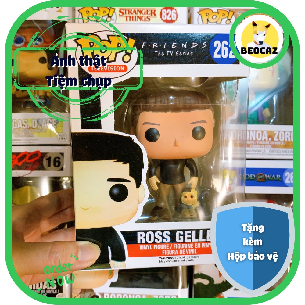 [Ship Hỏa Tốc][Full Box][Tặng Hộp Bảo Vệ] Mô hình Funko nhân vật Ross Geller phim Friends Những Người Bạn No.262