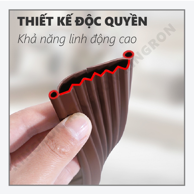 Nẹp xốp ZICZAC thế hệ mới chặn gió khe cửa chống thoát hơi gió điều hòa ⭐Thanh chống côn trùng đa năng KINGRON