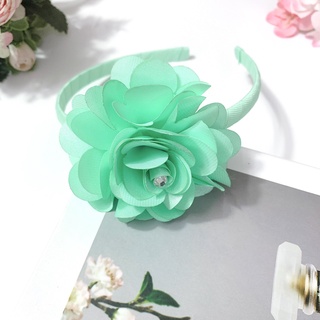 Bờm hoa hồng satin đủ màu