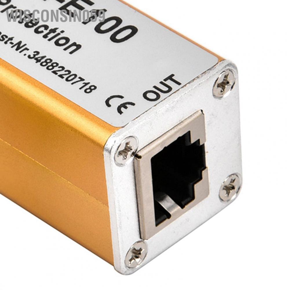 Wisconsin059 RJ45 RJ11 Adapter Ethernet Network Surge Protector Thunder Lighting Arrester Protection 5V
