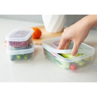 Bộ 3 hộp nhựa đựng thực phẩm chữ nhật Inochi