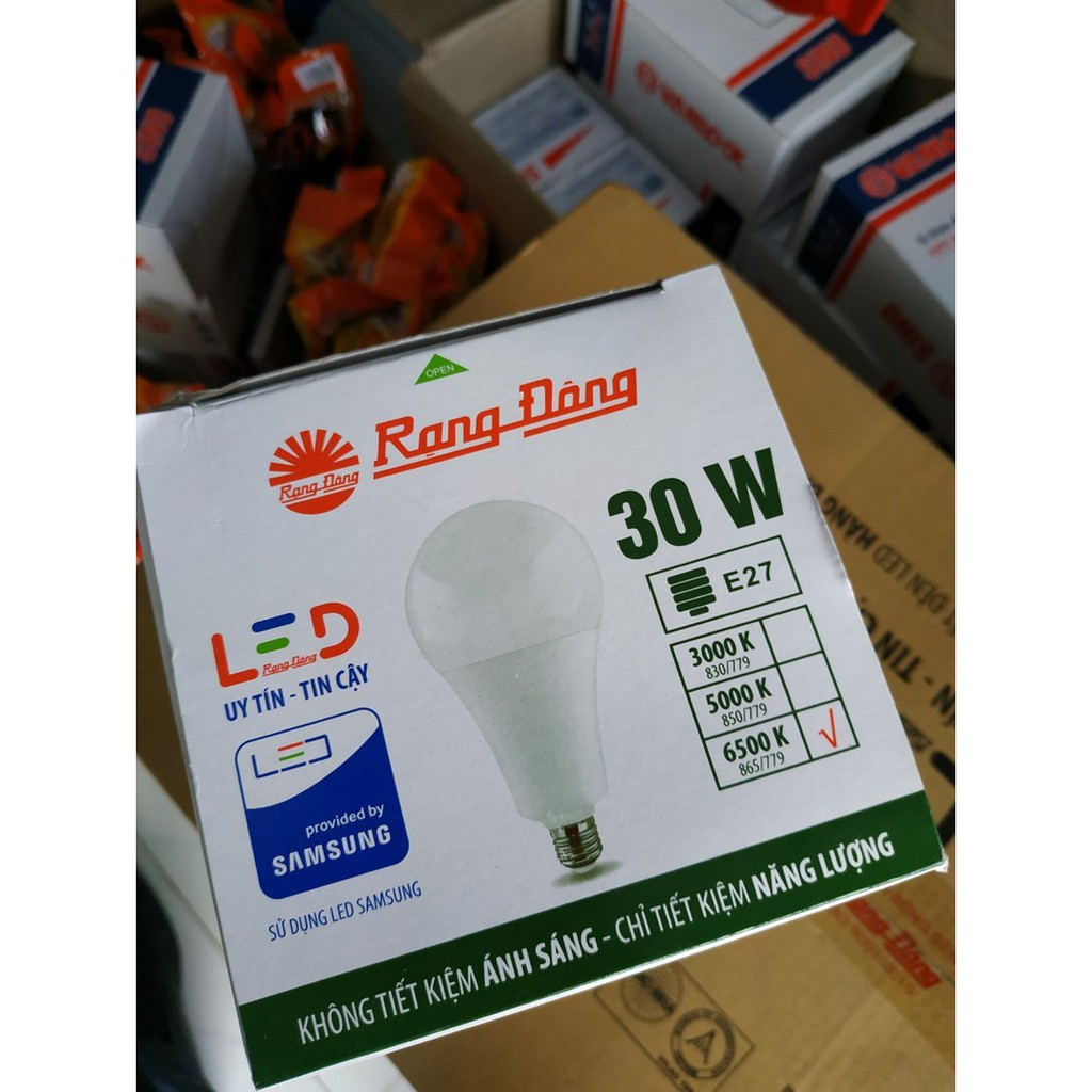 Đèn led bulb tròn Rạng Đông 30W chip Samsung siêu sáng siêu bền - LedTronRD30