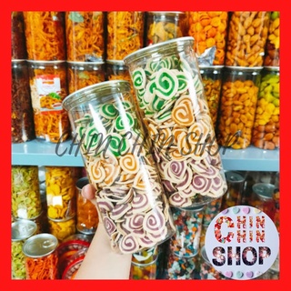 Bánh tai heo nhí mix 3 vị/ truyền thống/ matcha lon 330g, bánh giòn rụm, thơm ngon - ĂN VẶT CHIN CHIN.