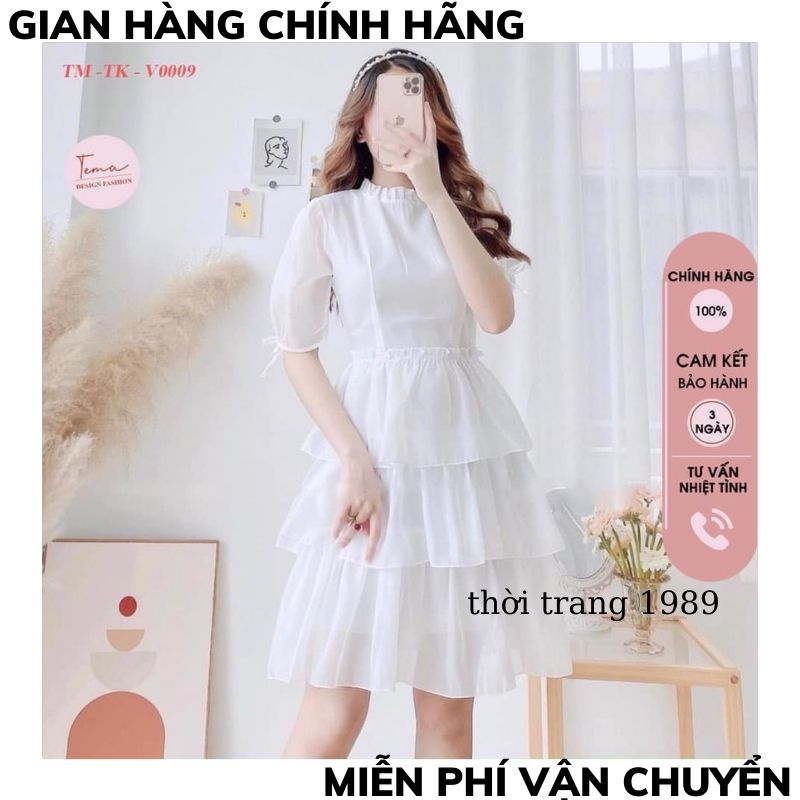 Đầm công chúa 3 tâng 🍀đầm nữ tay lỡ voan 2lớp chất đẹp ULZZANG, Đầm nữ 3 tầng tiểu thư, váy trắng kiểu Hàn Quốc Xinh ĐẸP