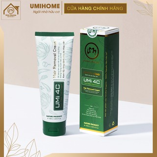 Tẩy lông Vùng kín, Bikini, Nách, Chân, Tay, Bụng, Ngực  bằng kem Tẩy lông Umi 4C (100ml) an toàn cho da nhạy cảm