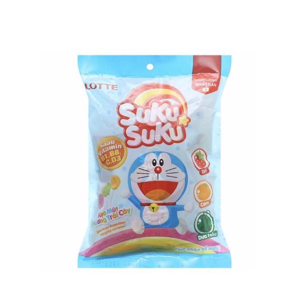 Kẹo mút Suku Suku hương trái cây gói 72g